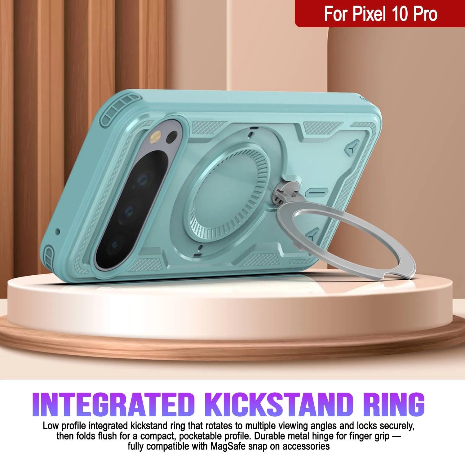 Google Pixel 10 Pro Case Magnetix 2.0 w/ Kickstand [Teal]
