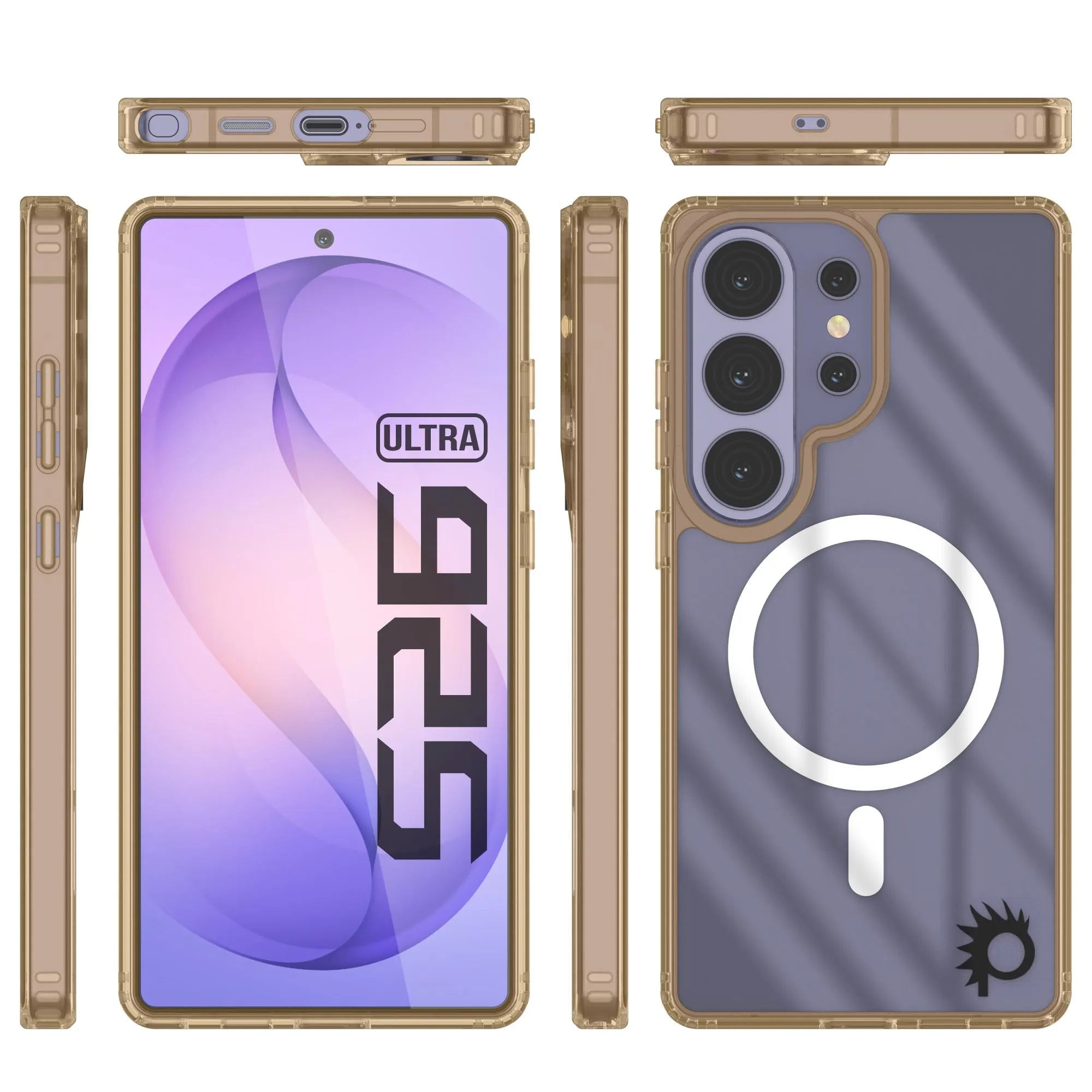 Galaxy S26 Ultra Magnetic Wireless Charging Case [Clear Acrylic Series] [Non-Slip] For Galaxy S26 Ultra [Rose]