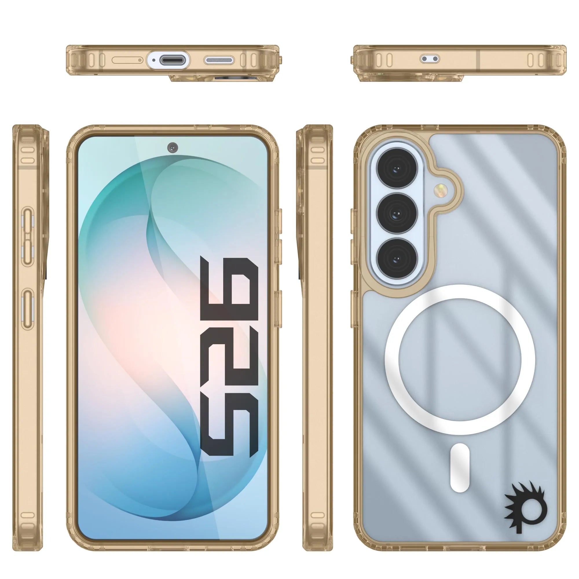 Galaxy S26 Magnetic Wireless Charging Case [Clear Acrylic Series] [Non-Slip] For Galaxy S26 [Rose]