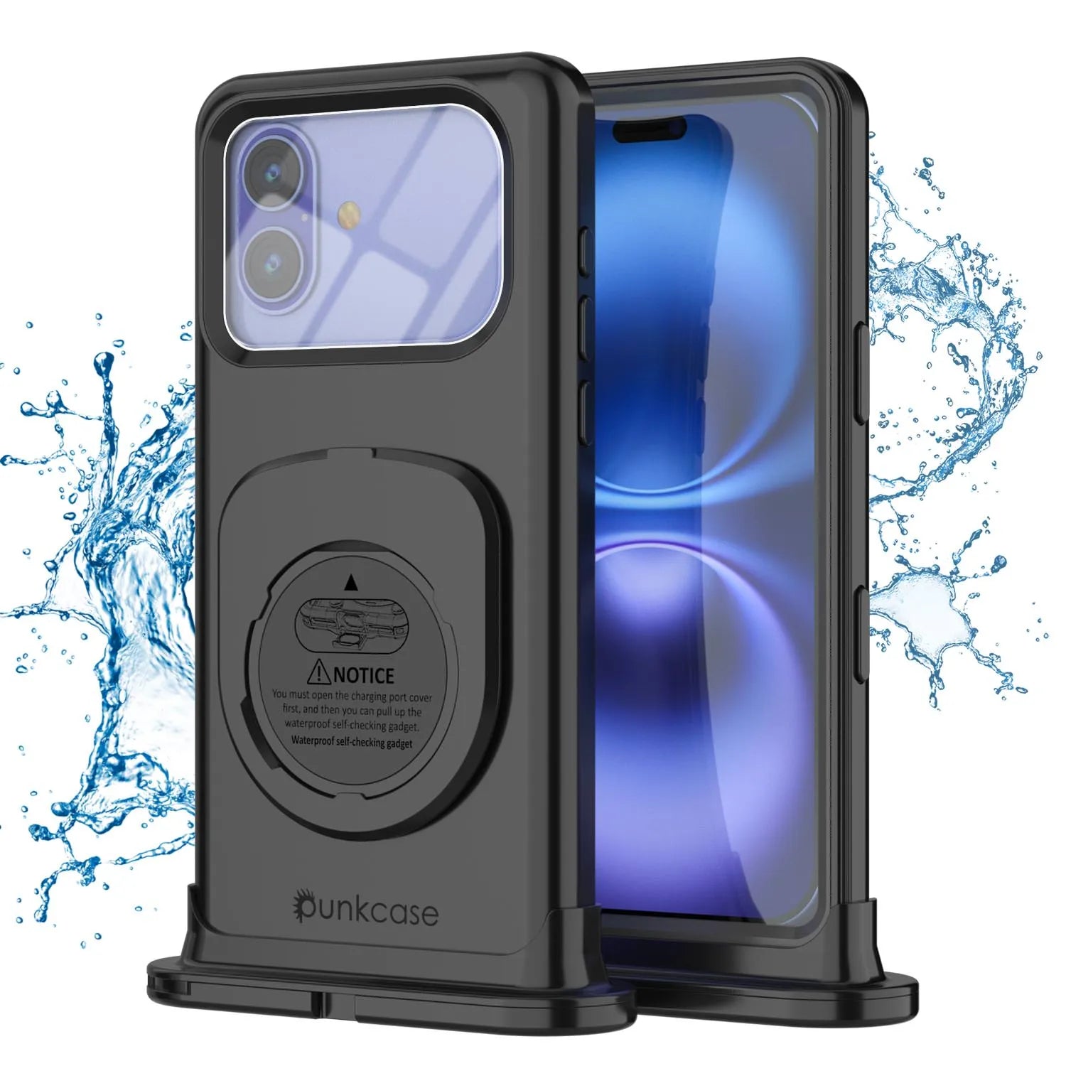 Punkcase Universal 2.0 Waterproof Phone Case for 6.1–6.3" [Black]