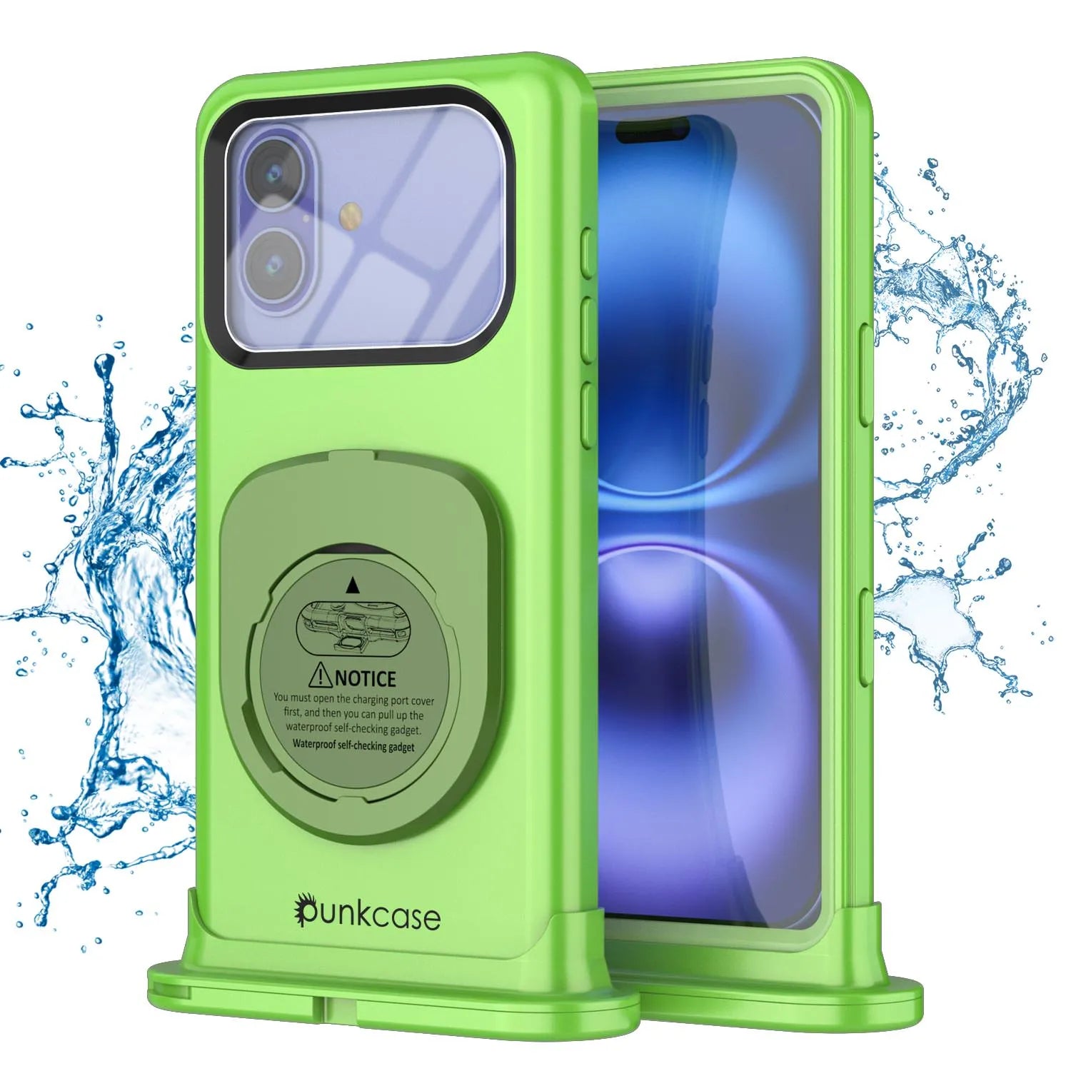 Punkcase Universal 2.0 Waterproof Phone Case for 6.1–6.3" [Green]