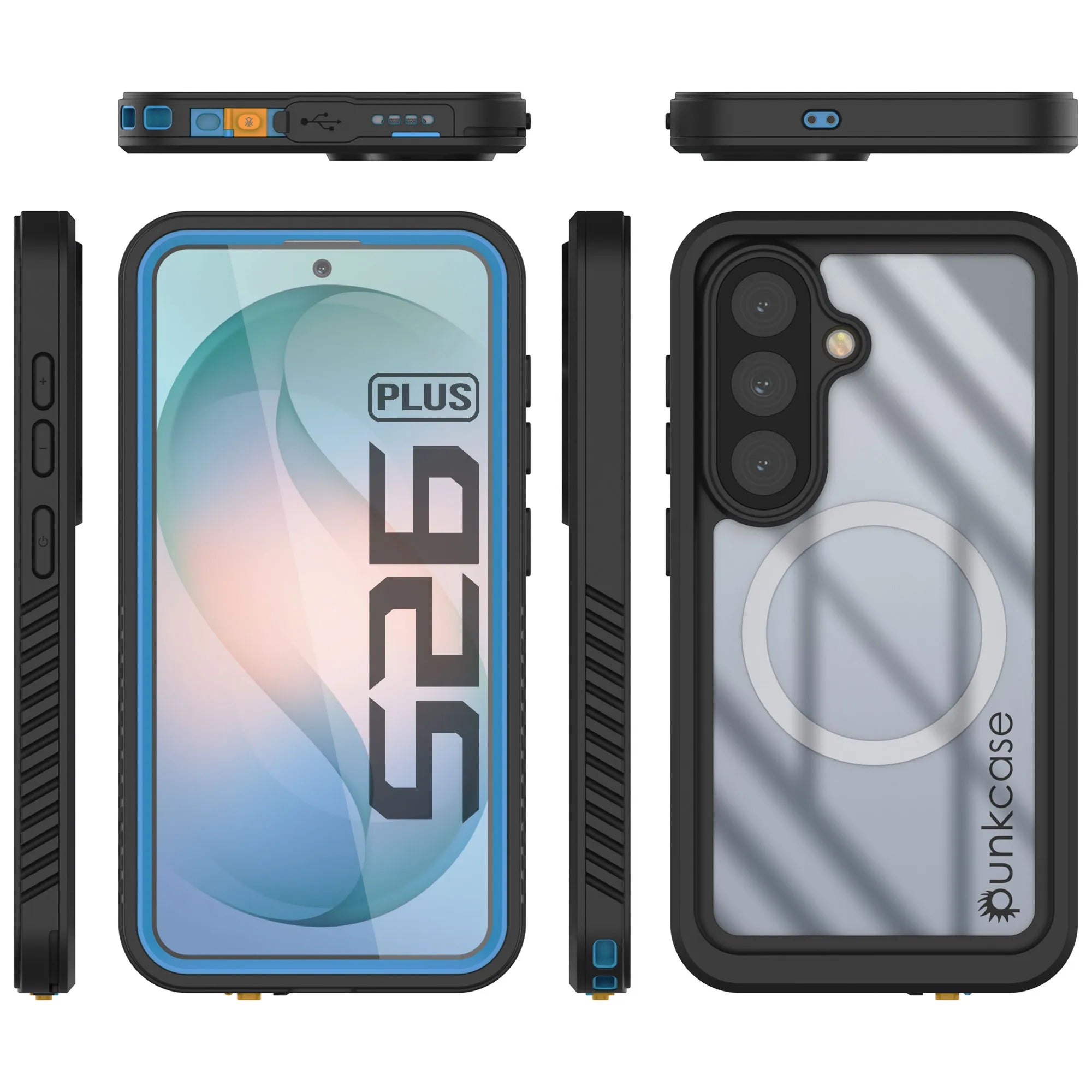 Galaxy S26 Plus Waterproof Case, Punkcase [Extreme Mag Series] Armor Cover W/ Built In Screen Protector [Blue]