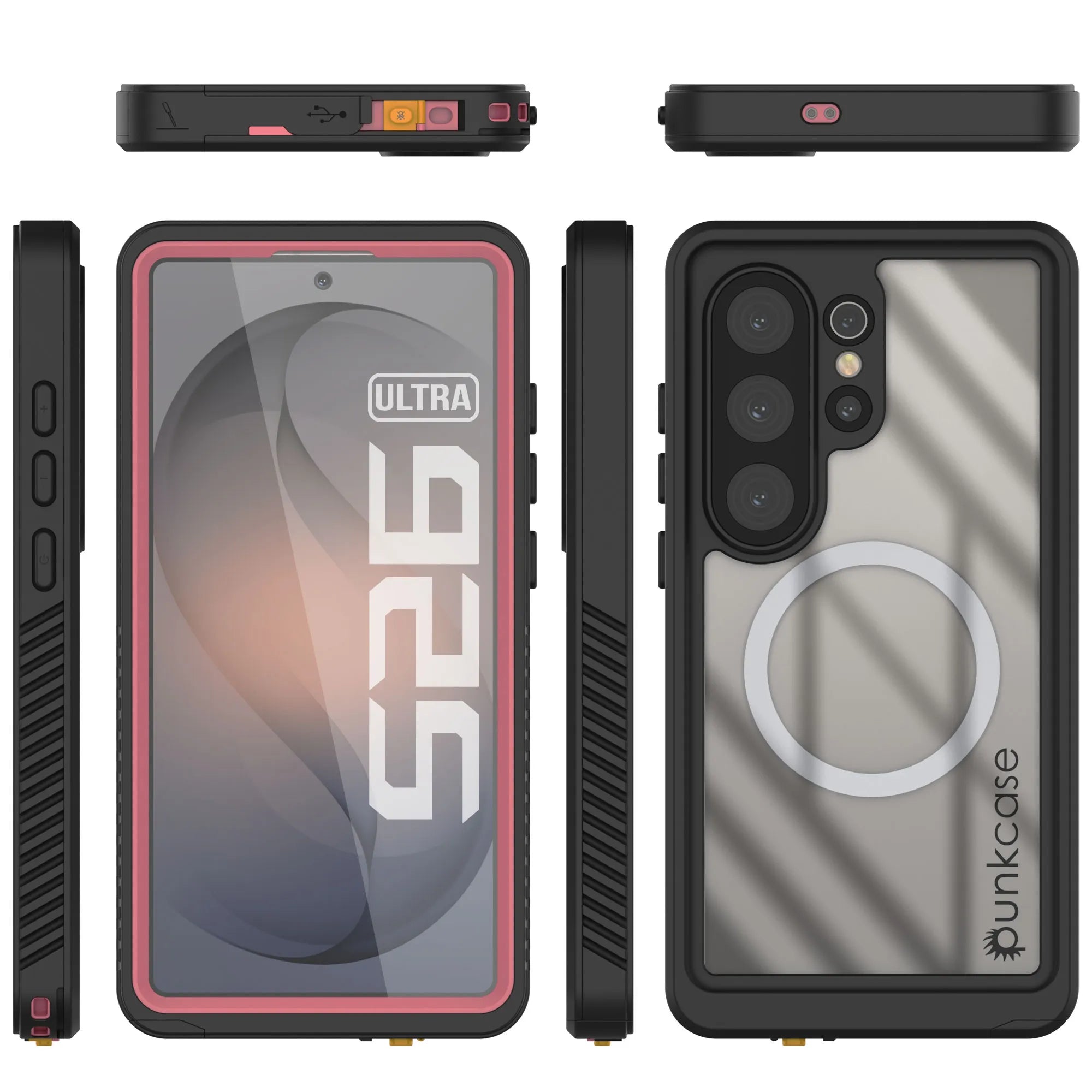 Products Galaxy S26 Ultra Waterproof Case, Punkcase [Extreme Mag Series] Armor Cover W/ Built In Screen Protector [Pink]