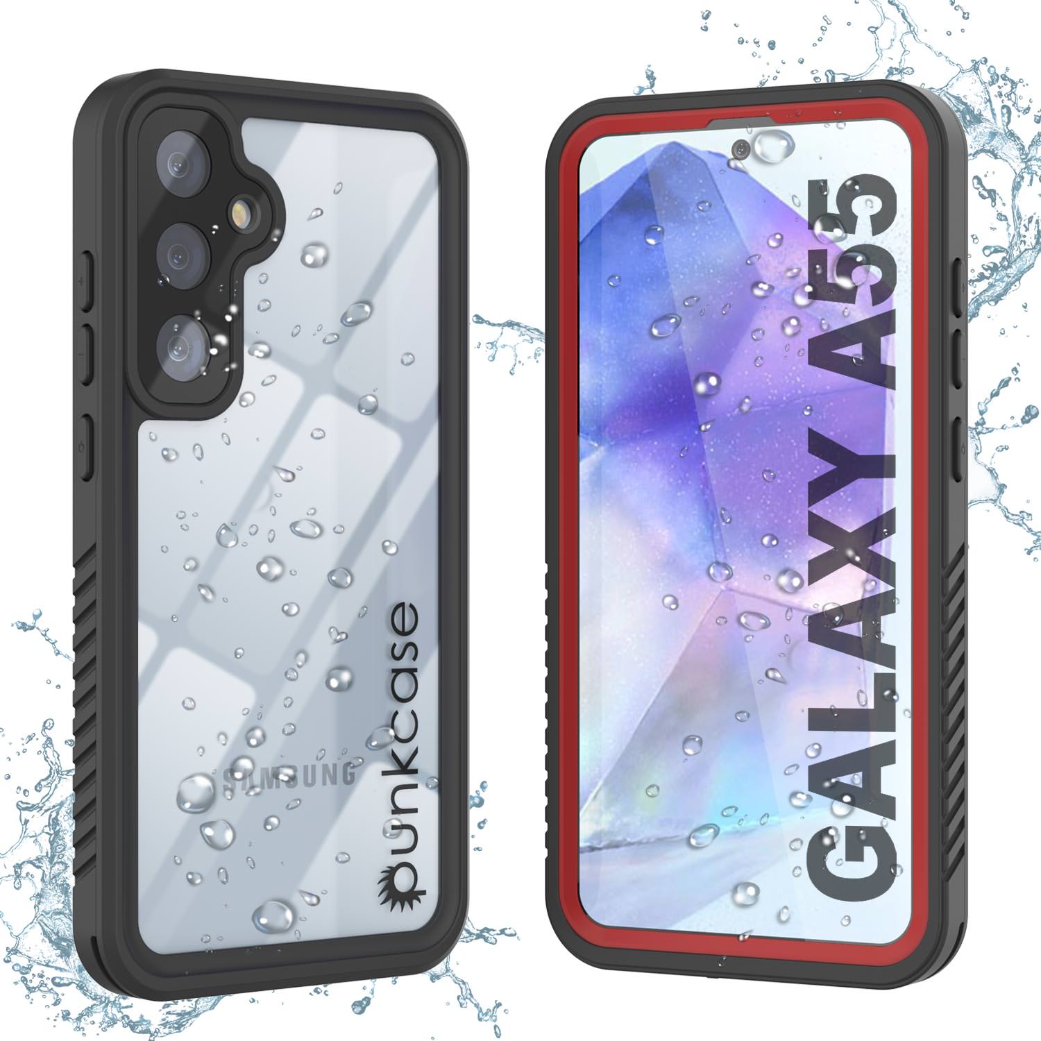 Galaxy A55 Water/ Shock/ Snowproof [Extreme Series] Slim Screen Protector Case [Red]