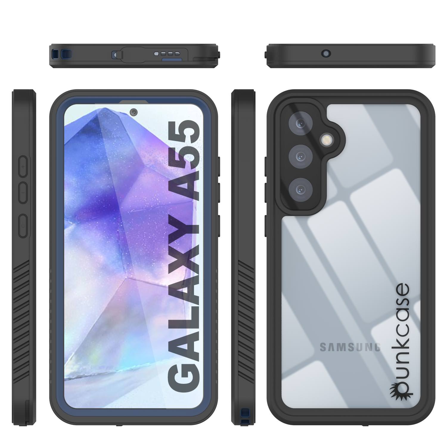 Galaxy A55 Water/ Shockproof [Extreme Series] With Screen Protector Case [Navy Blue]