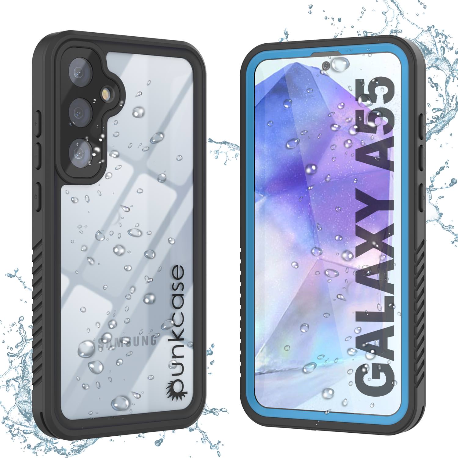 Galaxy A55 Water, Shock, Snow, dirt proof Extreme Series Slim Case [Light Blue]