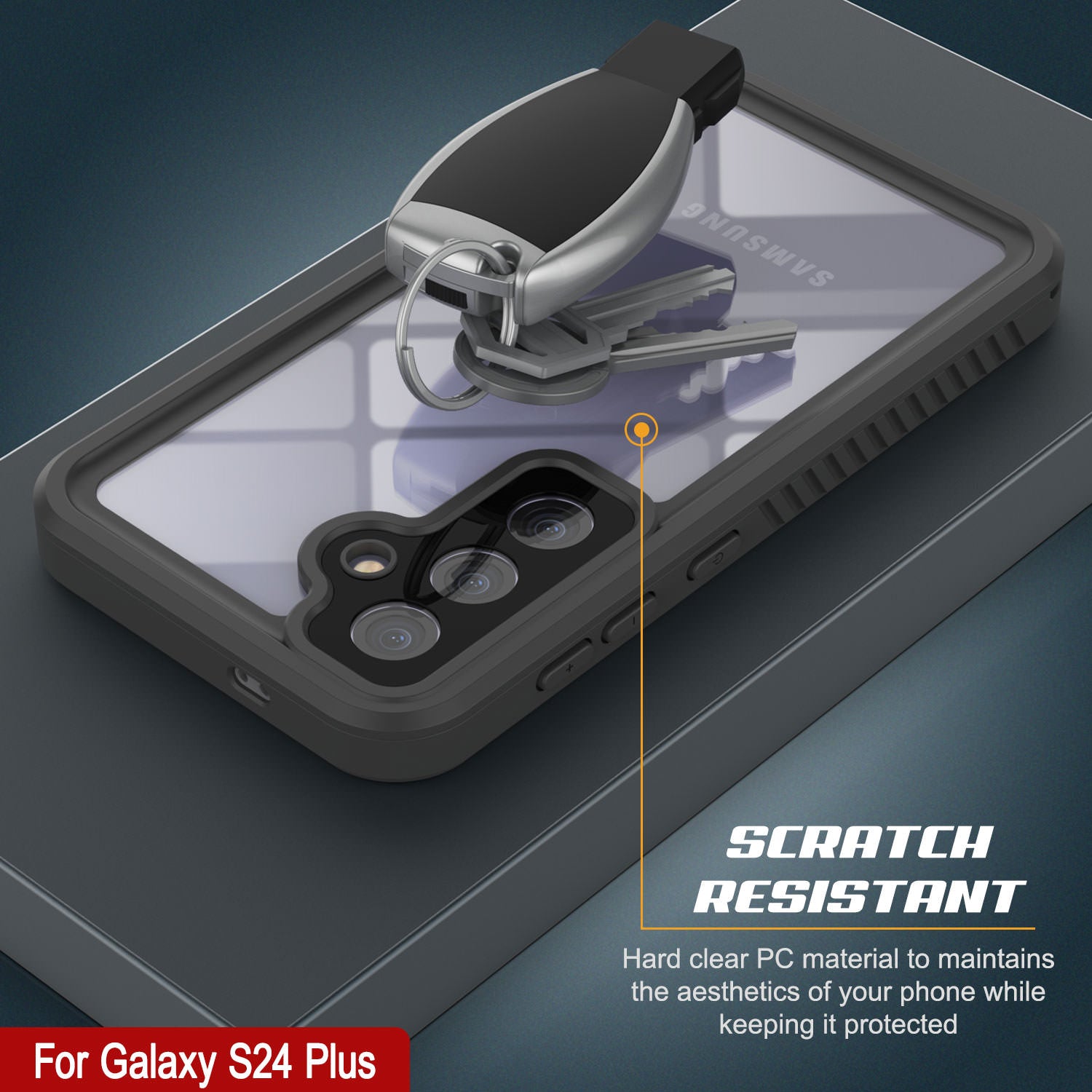 Galaxy S24+ Plus Water/ Shockproof [Extreme Series] With Screen Protector Case [Navy Blue]