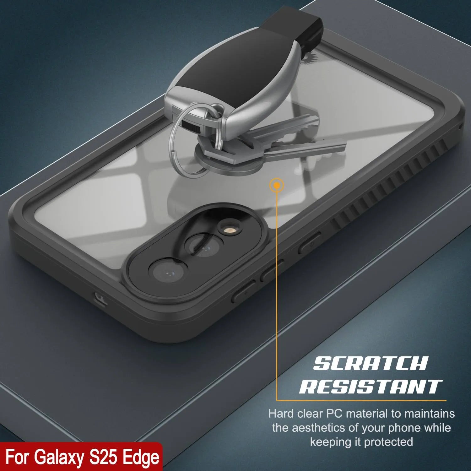 Galaxy S25 Edge Water/ Shockproof [Extreme Series] With Screen Protector Case [Yellow]