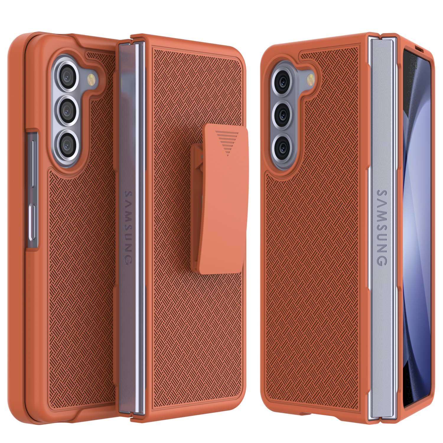 Fh5 Case Galaxy Z Fold5 Case With Tempered Glass Screen Protector, Holster Belt ...