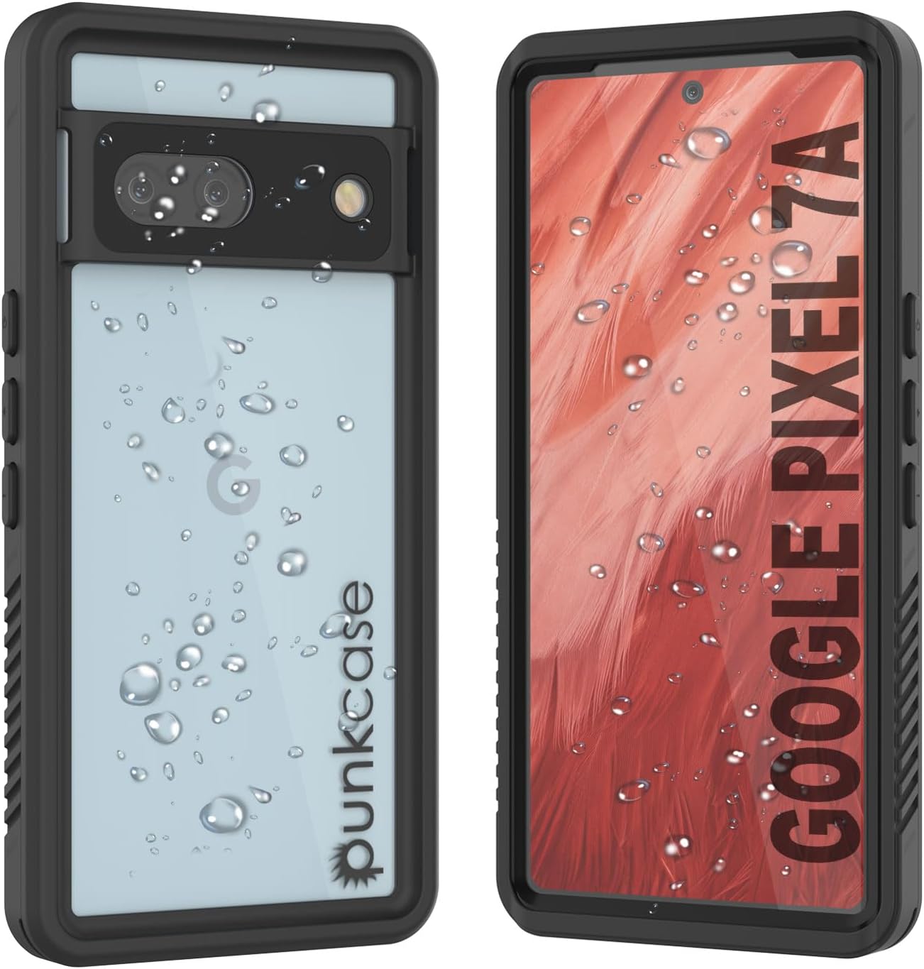 Google Pixel 7a Waterproof IP68 Case, Punkcase [Black] [Extreme Series –  punkcase