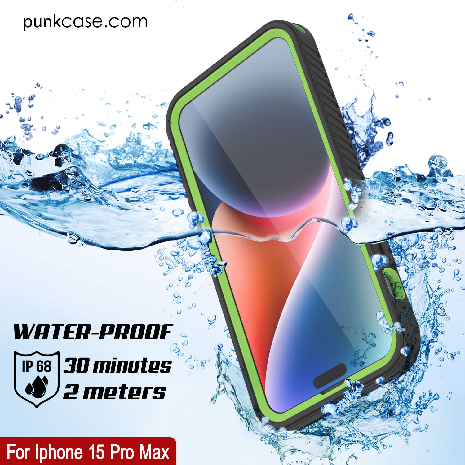 2023 New Designed for iPhone 15 Pro Max Case Waterproof, [Built-in Screen  Protector & Glass Camera Protector][Full Body Shockproof][IP68