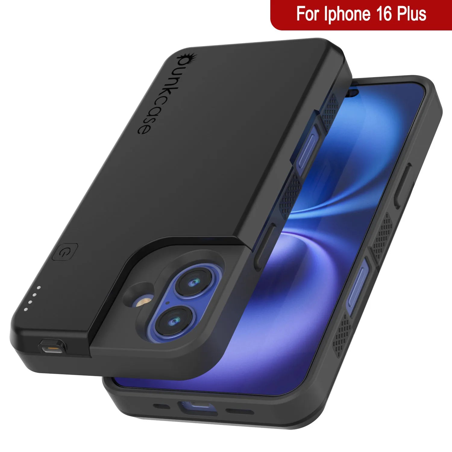 iPhone 16 Plus Battery Case, PunkJuice 8000mAH Fast Charging
