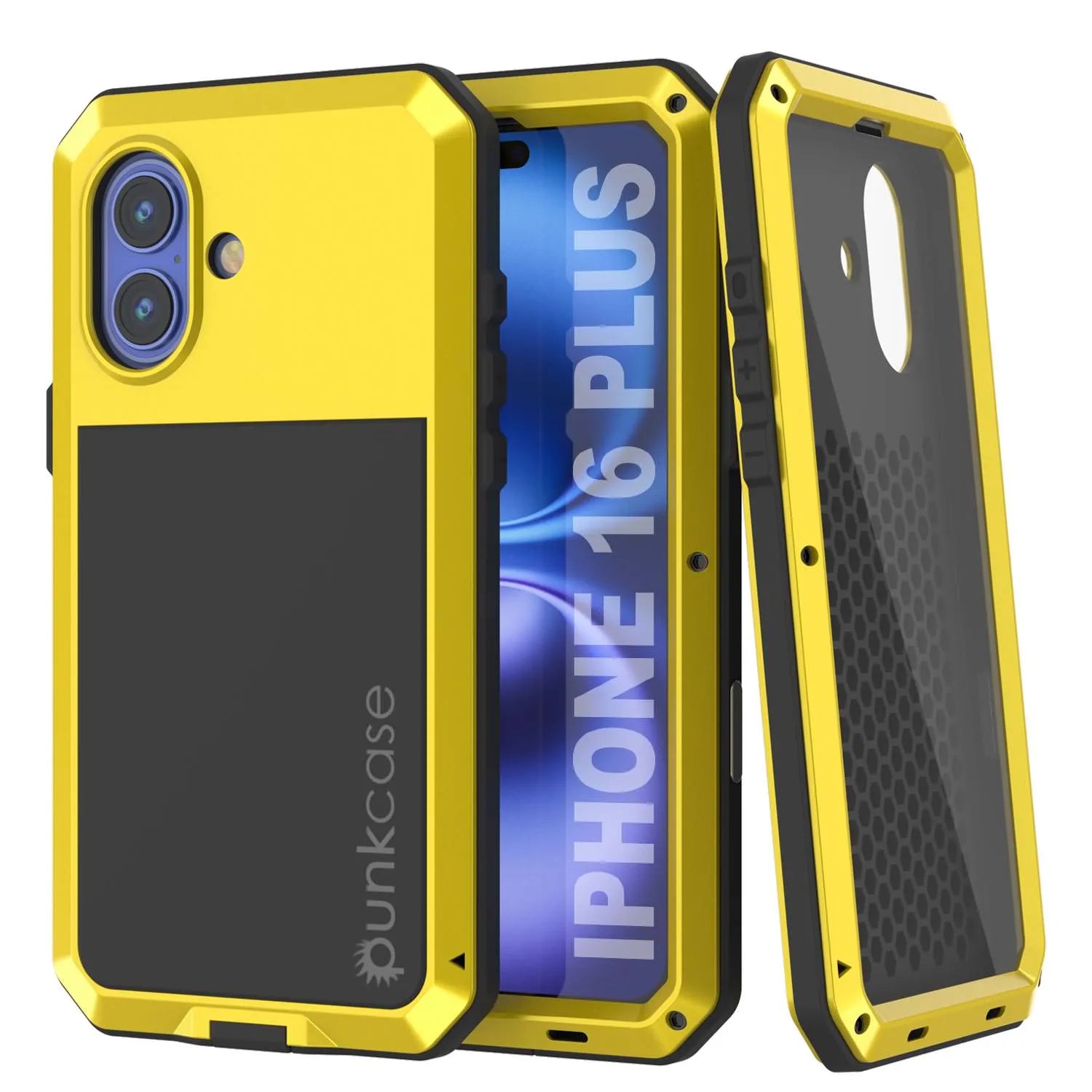 iPhone 16 Plus Metal Case, Heavy Duty Military Grade Armor Cover [shoc – punkcase iPhone 16 Plus Metal Case, Heavy Duty Military Grade Armor Cover [shoc – punkcase
