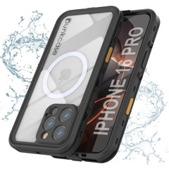 iPhone 16 Pro Waterproof Case, Punkcase SpikeStar Black Series
