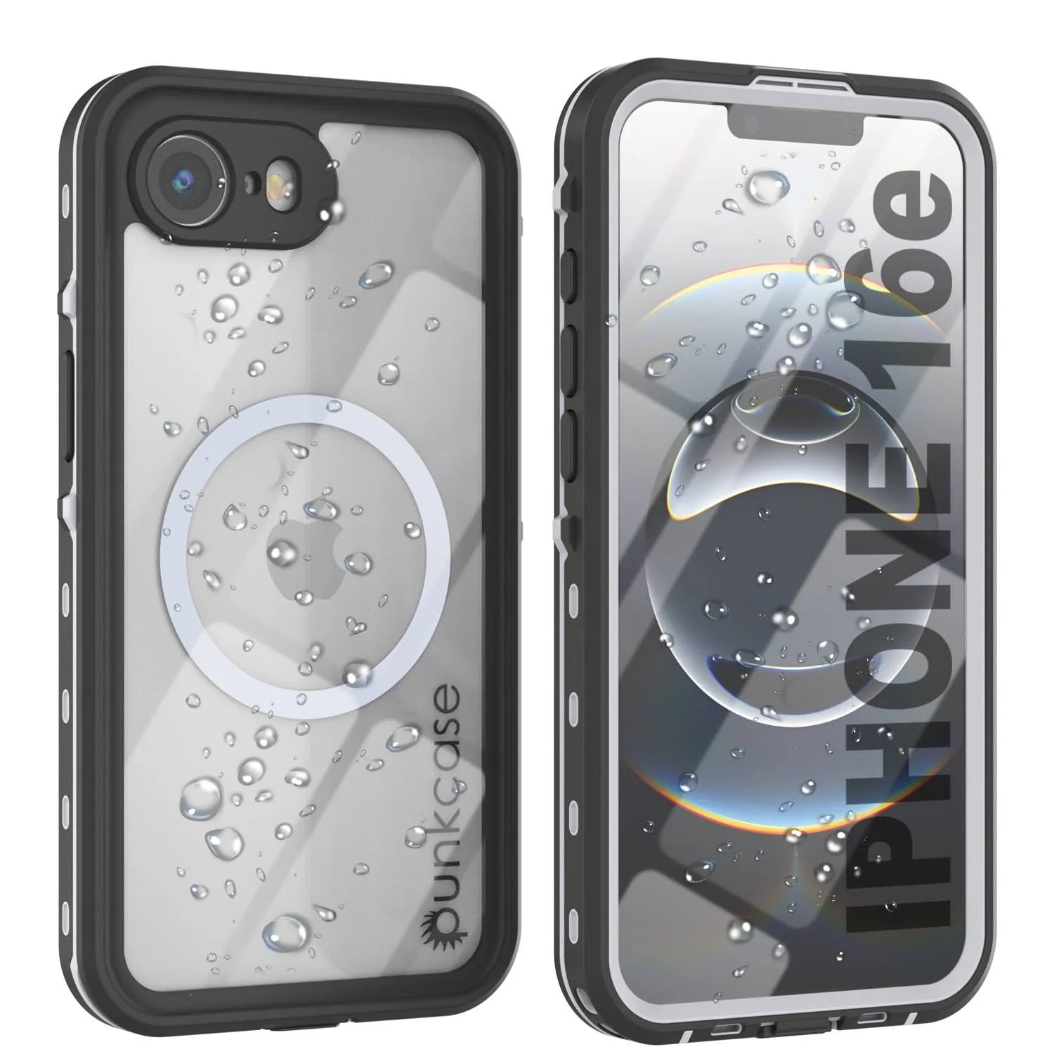 iPhone 16e Waterproof IP68 Case, Punkcase [White] [StudStar Series] [Slim Fit] [Dirtproof]