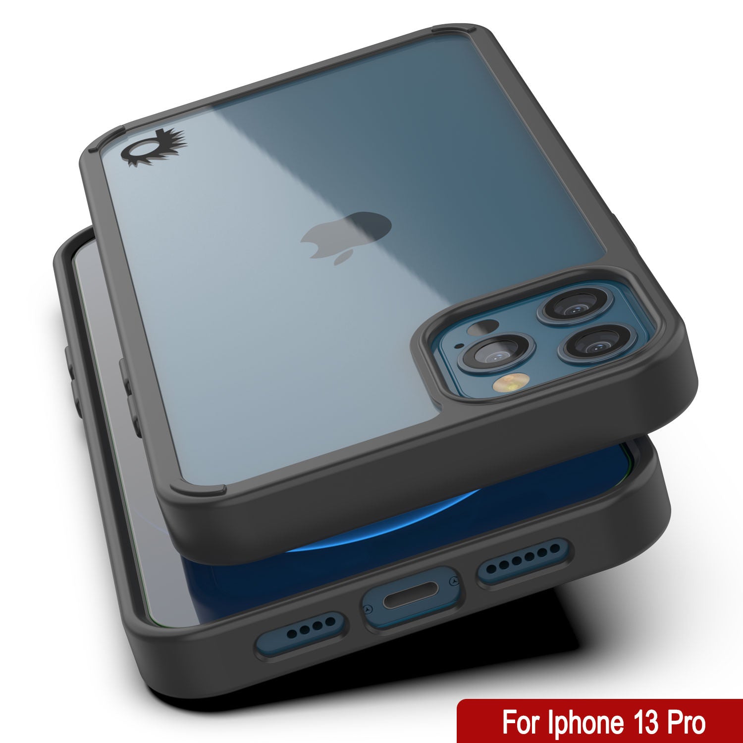 iPhone 13 Pro Case Punkcase® LUCID 2.0 Black Series w/ PUNK SHIELD Screen Protector | Ultra Fit