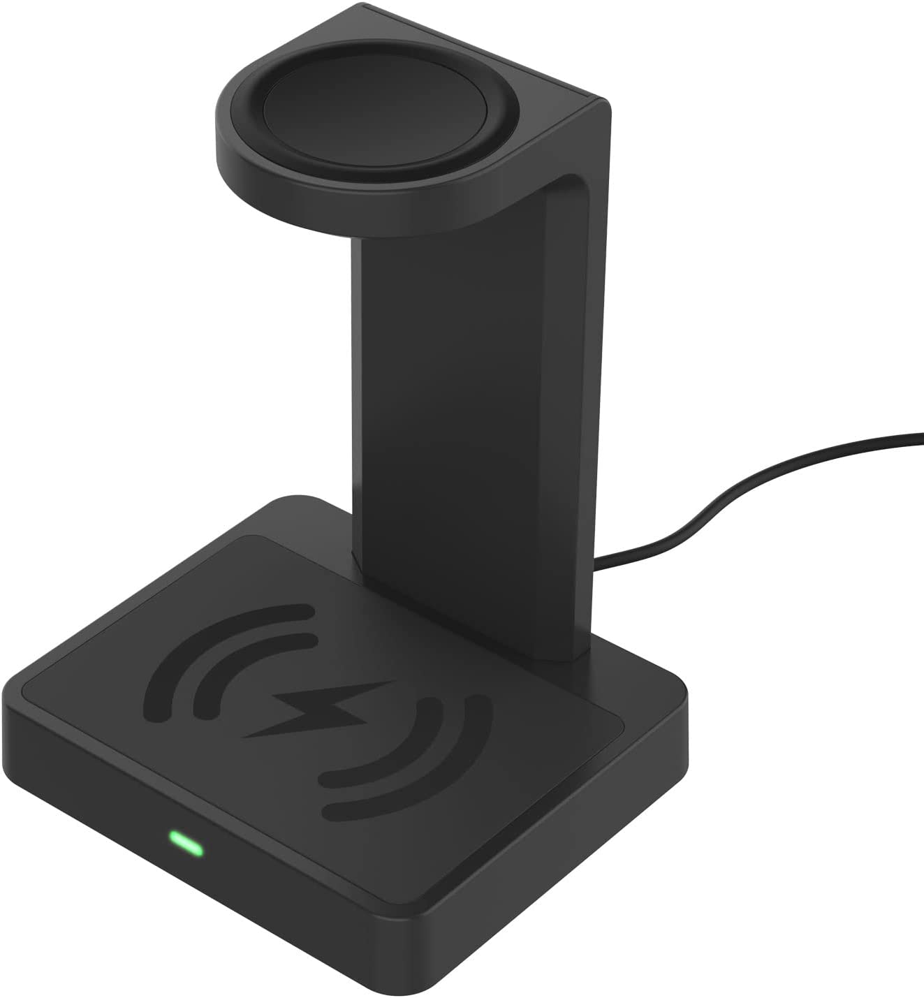 Punkcase 2 in 1 wireless-charging-station for your Apple Watch & AirPods [Black]