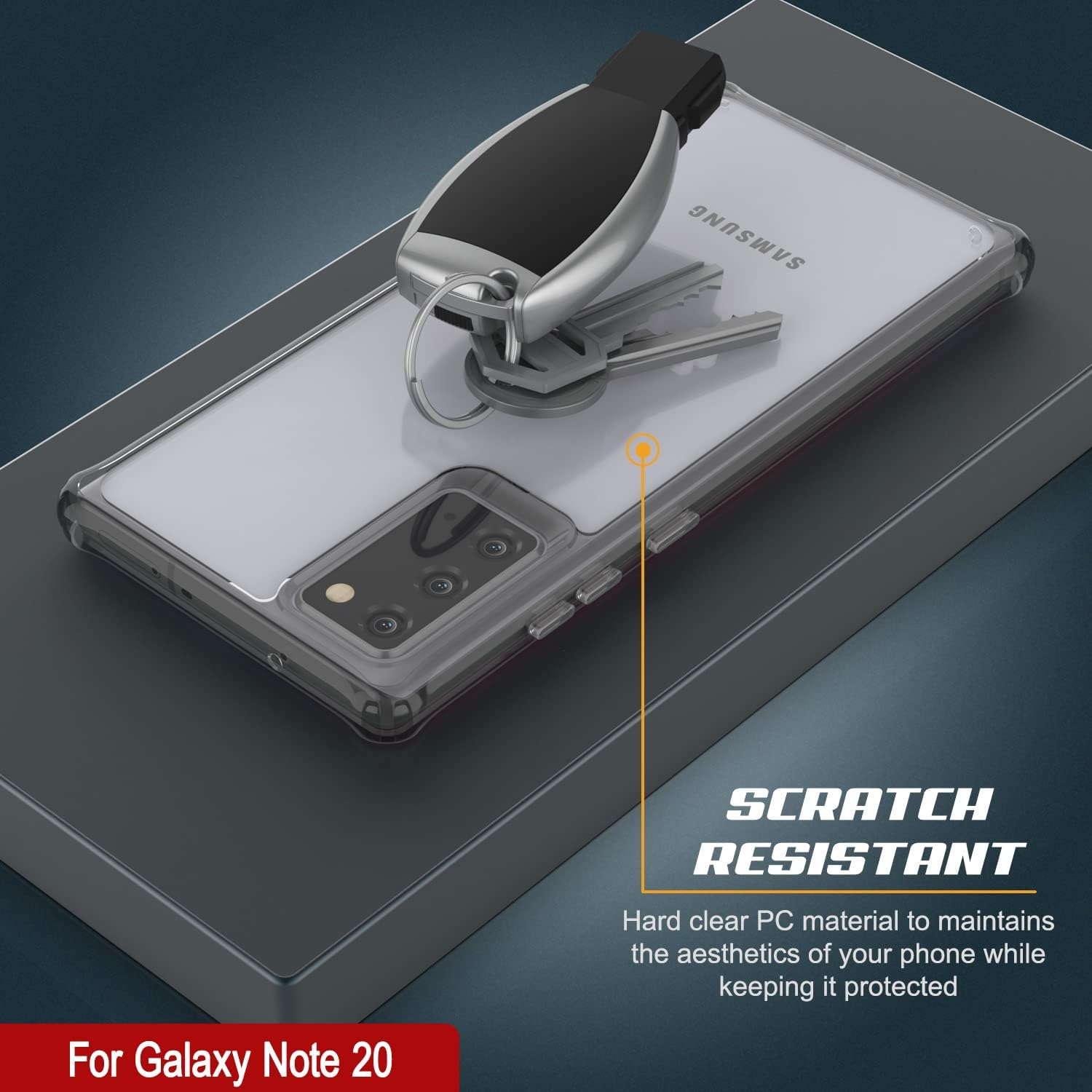 PunkCase Note 20 Case [Air Hybrid II Series] Clear Protective Hard Shell