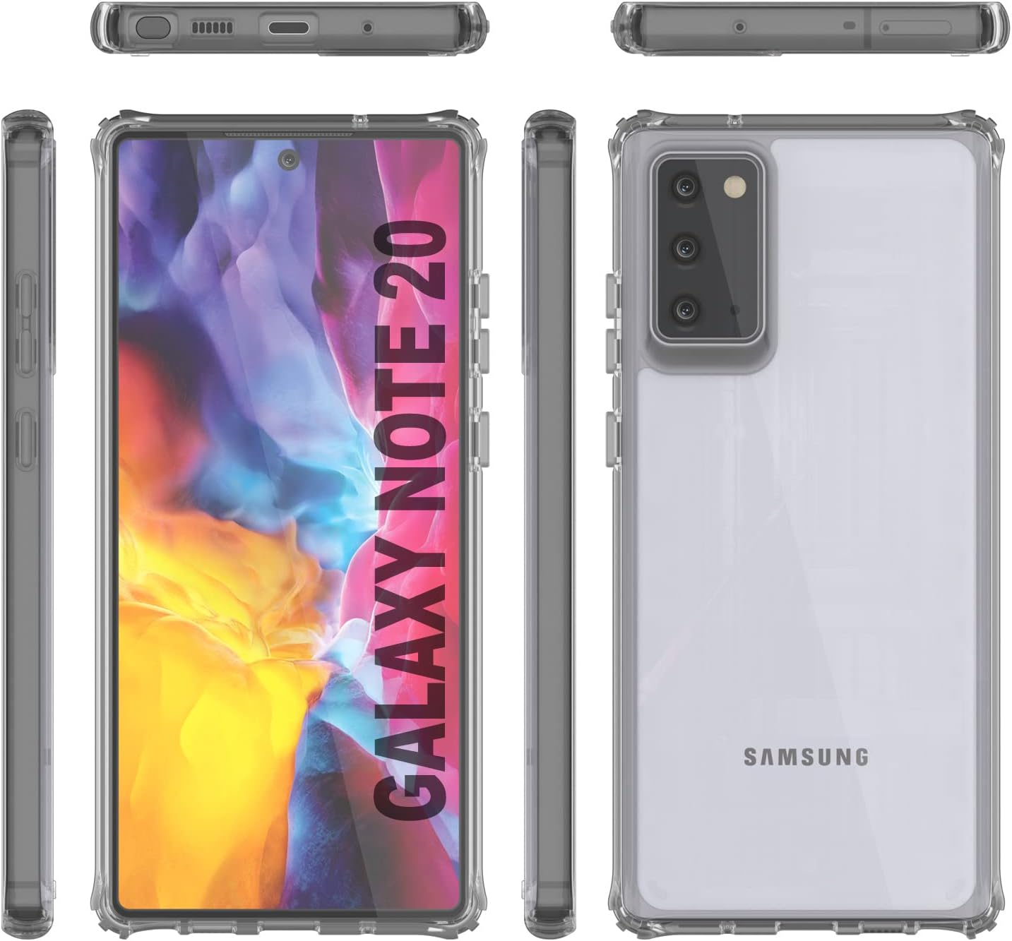 PunkCase Note 20 Case [Air Hybrid II Series] Clear Protective Hard Shell