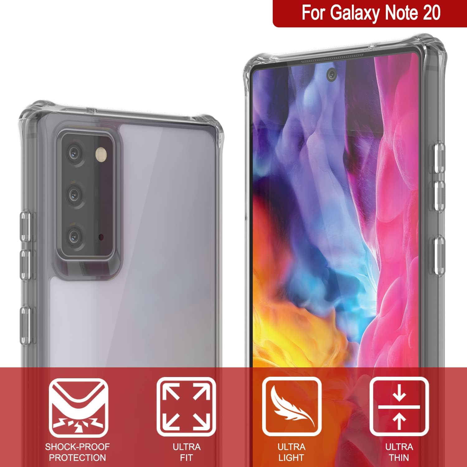 PunkCase Note 20 Case [Air Hybrid II Series] Clear Protective Hard Shell