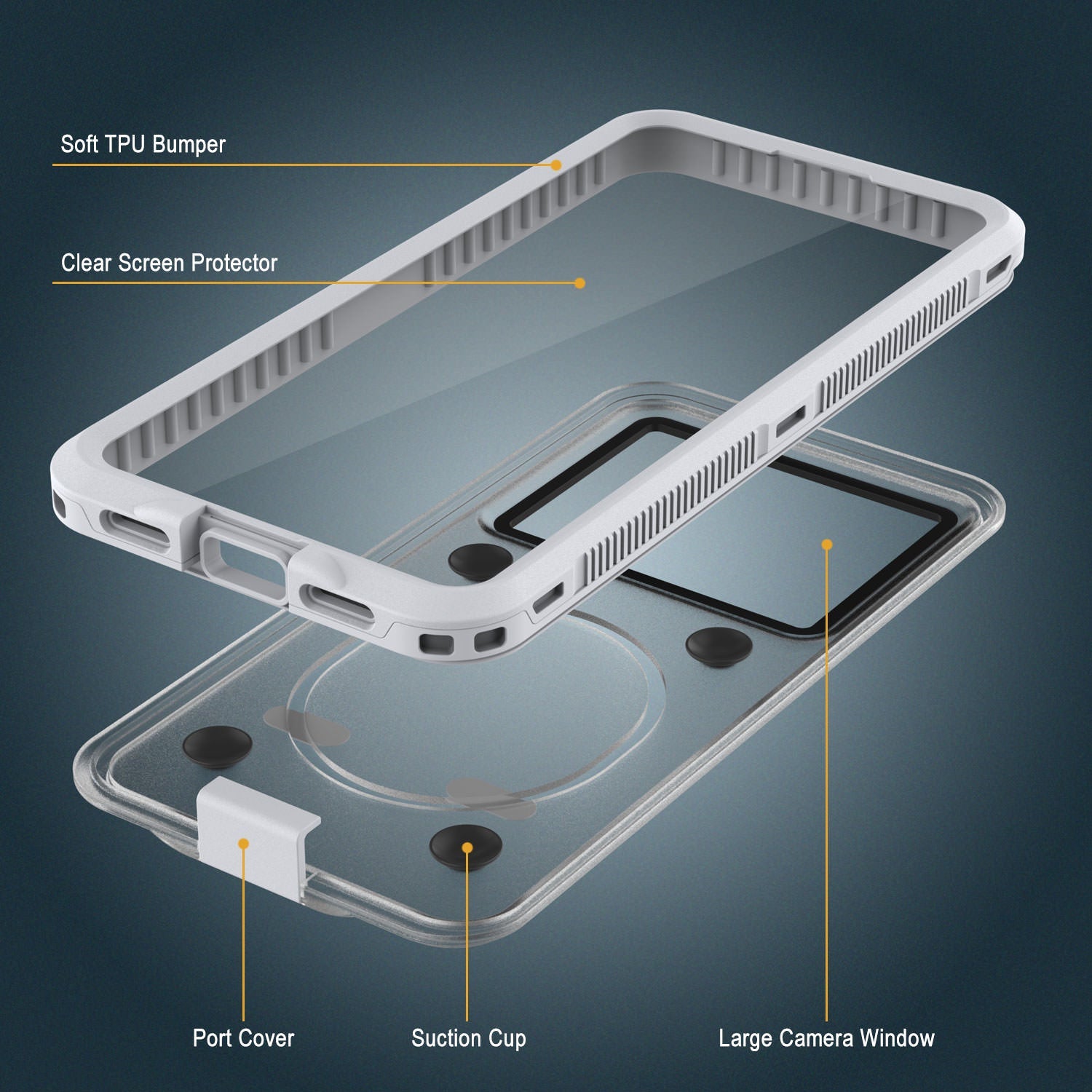 iPhone 8 Waterproof Case, Punkcase ALPINE Series, White | Heavy Duty Armor Cover