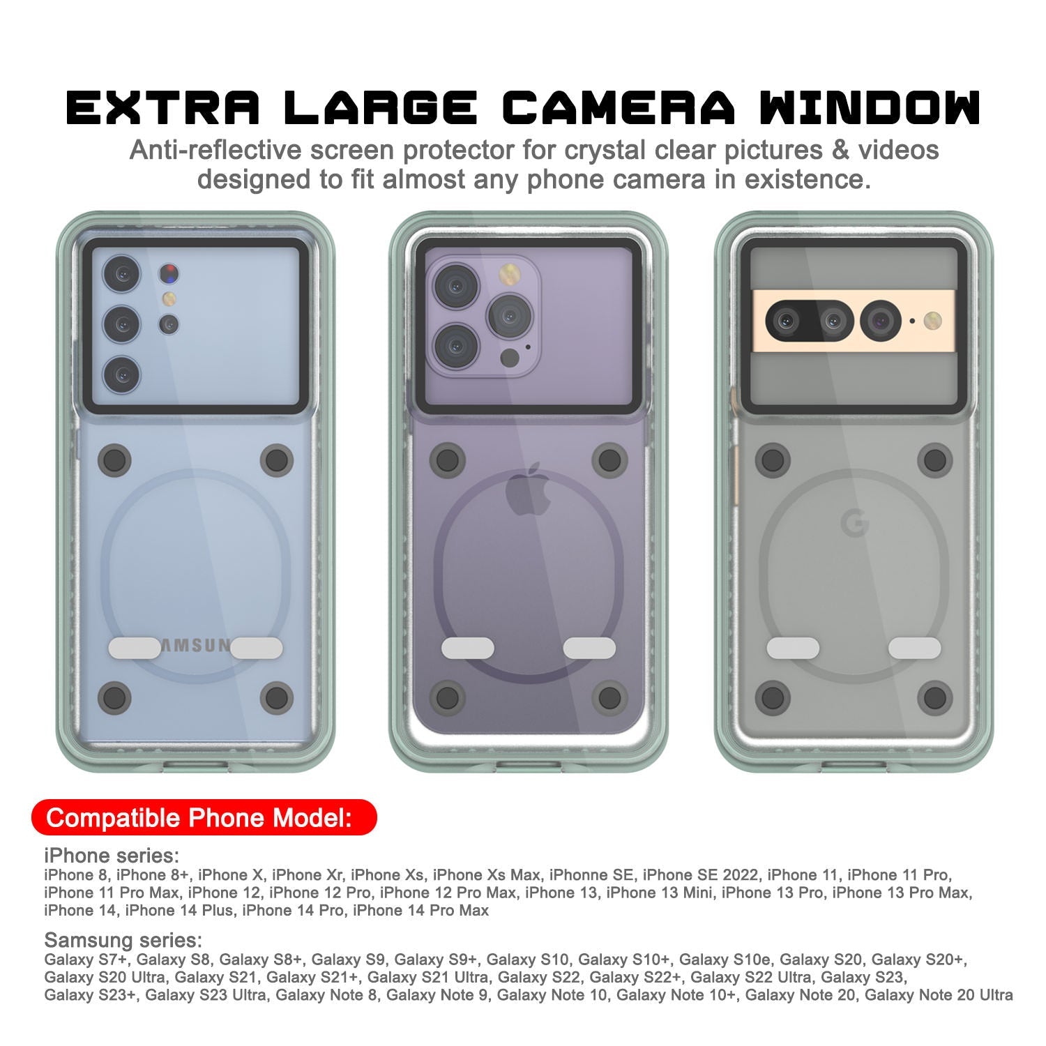 Punkcase iPhone 11 Waterproof Case [Aqua Series] Armor Cover [Clear Teal] [Clear Back]