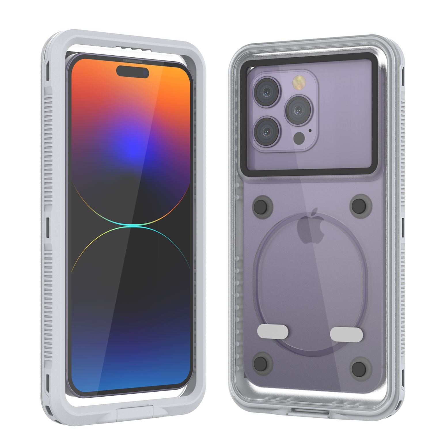 Apple iPhone 8 Waterproof Case, PUNKcase CRYSTAL White W/ Attached Screen Protector  | Warranty