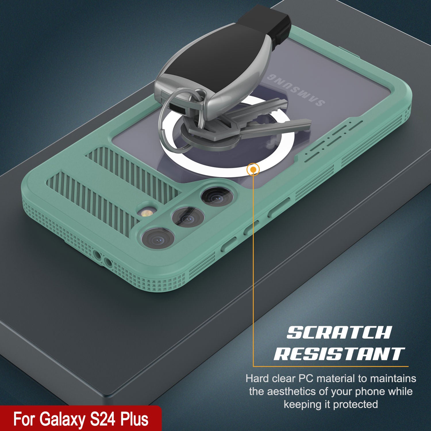 Galaxy S24+ Plus Waterproof Case [Alpine 2.0 Series] [Slim Fit] [IP68 Certified] [Shockproof] [Teal]