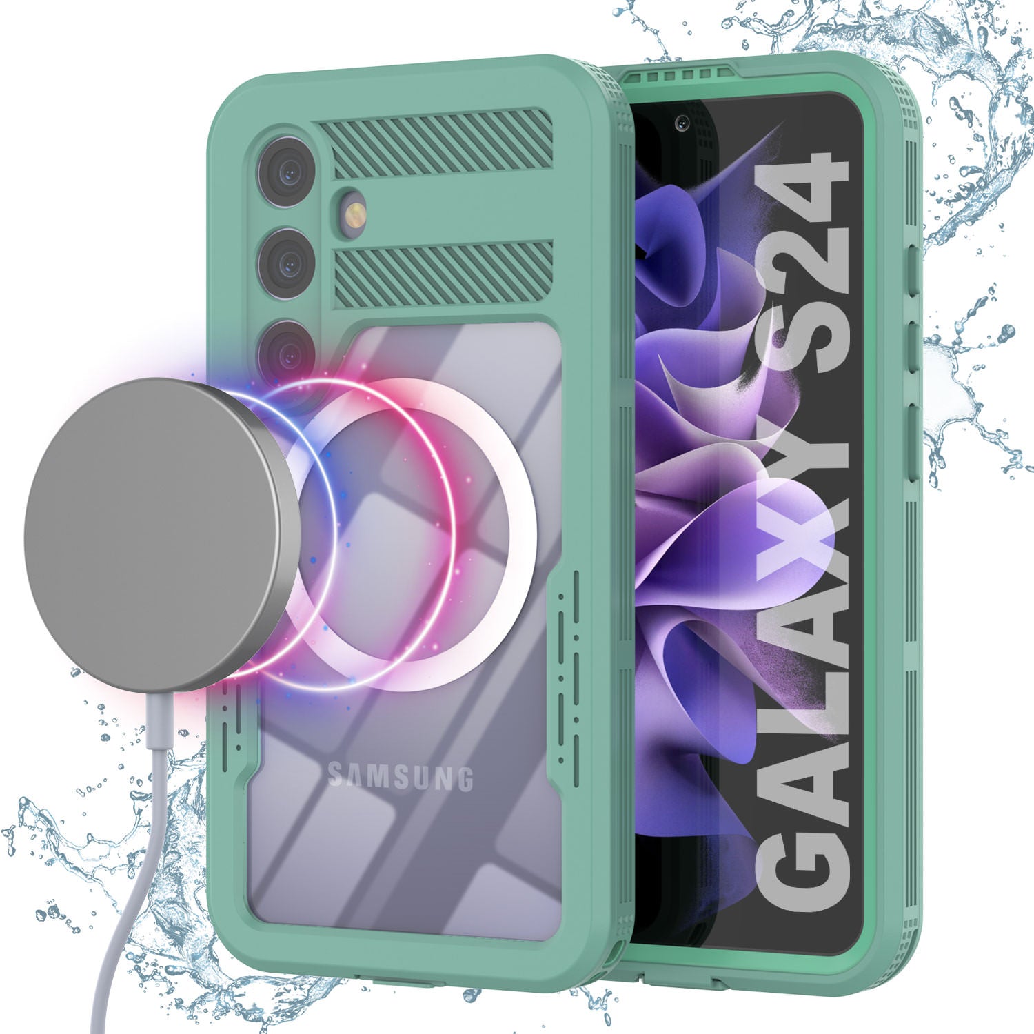 Galaxy S24 Waterproof Case [Alpine 2.0 Series] [Slim Fit] [IP68 Certified] [Shockproof] [Teal]