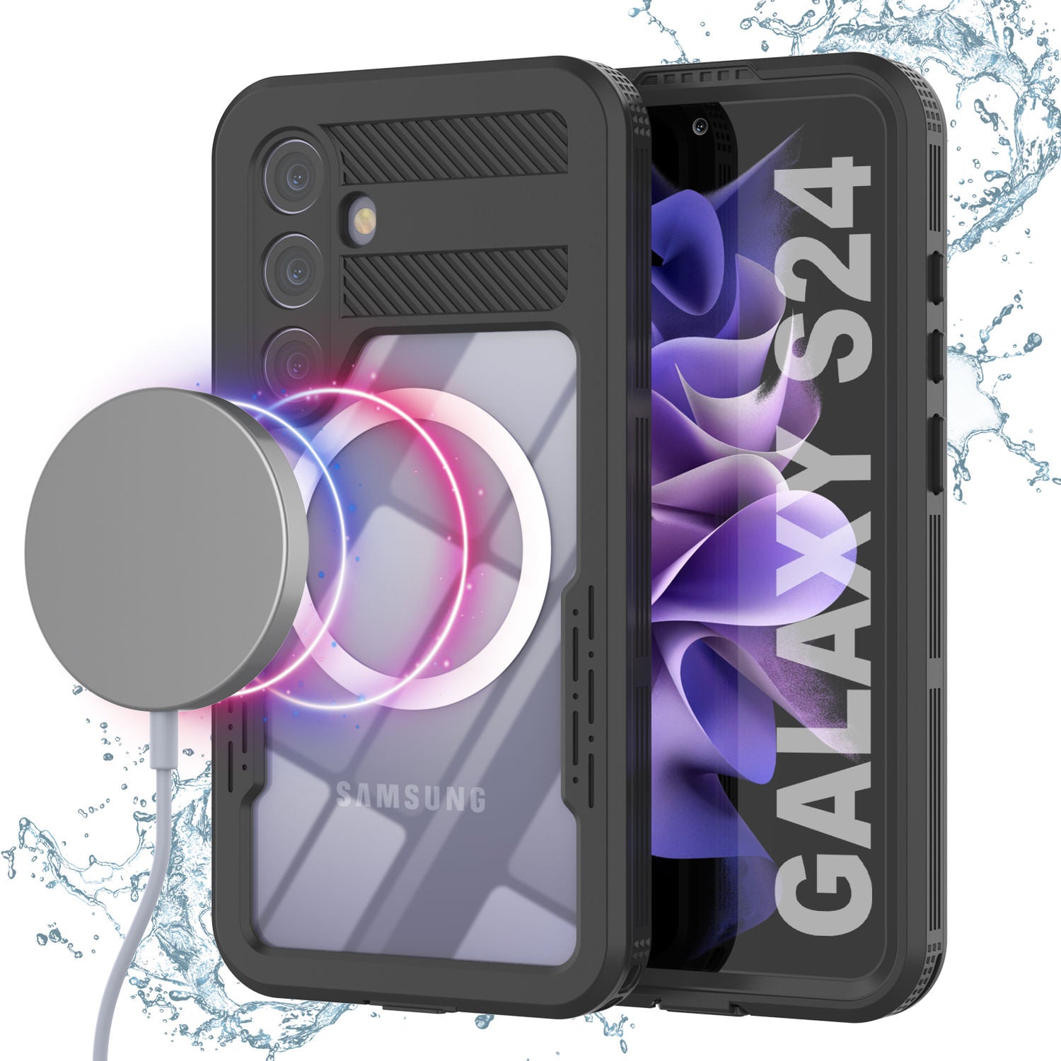 Galaxy S24 Ultra Waterproof Case [Alpine 2.0 Series] [Slim Fit] [IP68 Certified] [Shockproof] [Black]