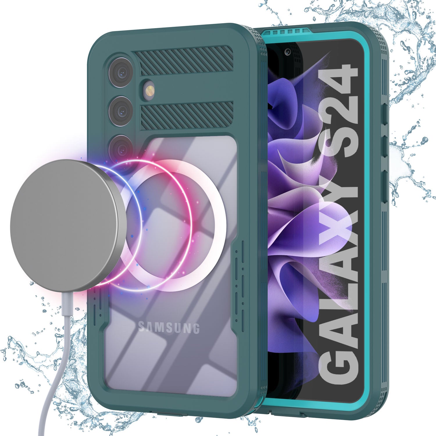 Galaxy S24 Waterproof Case [Alpine 2.0 Series] [Slim Fit] [IP68 Certified] [Shockproof] [Blue]