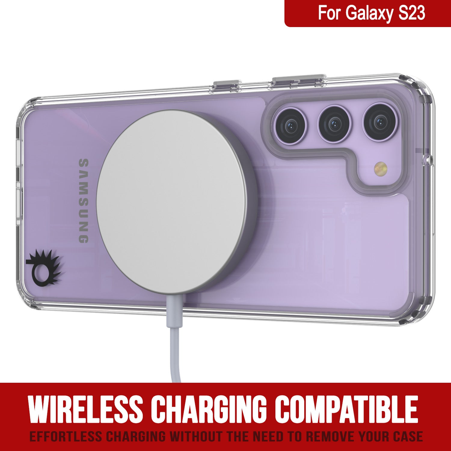 Punkcase for Galaxy S23 Case [Lucid 2.0 Series] [Slim Fit] [Clear Back]  W/PunkShield Screen Protector