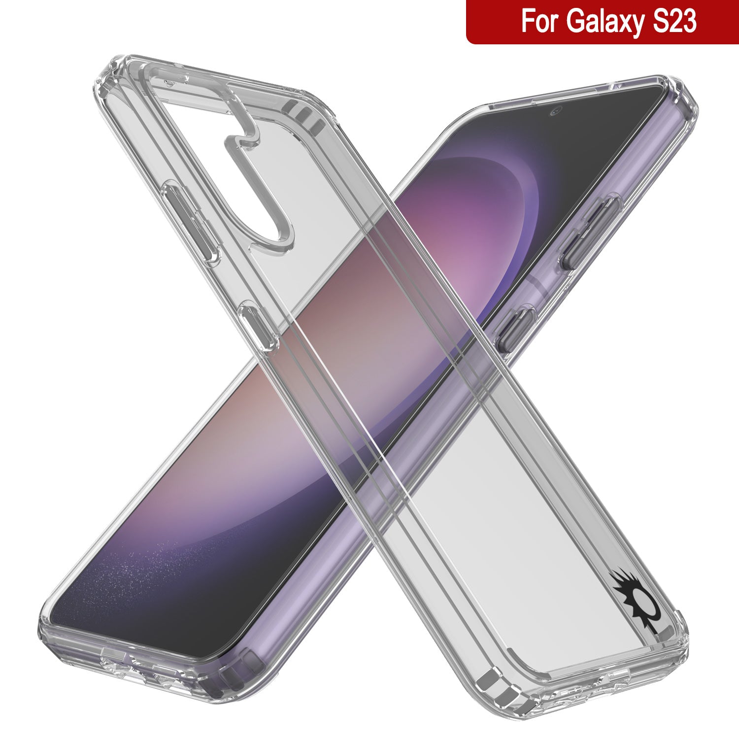 Punkcase for Galaxy S23 Case [Lucid 2.0 Series] [Slim Fit] [Clear Back]  W/PunkShield Screen Protector