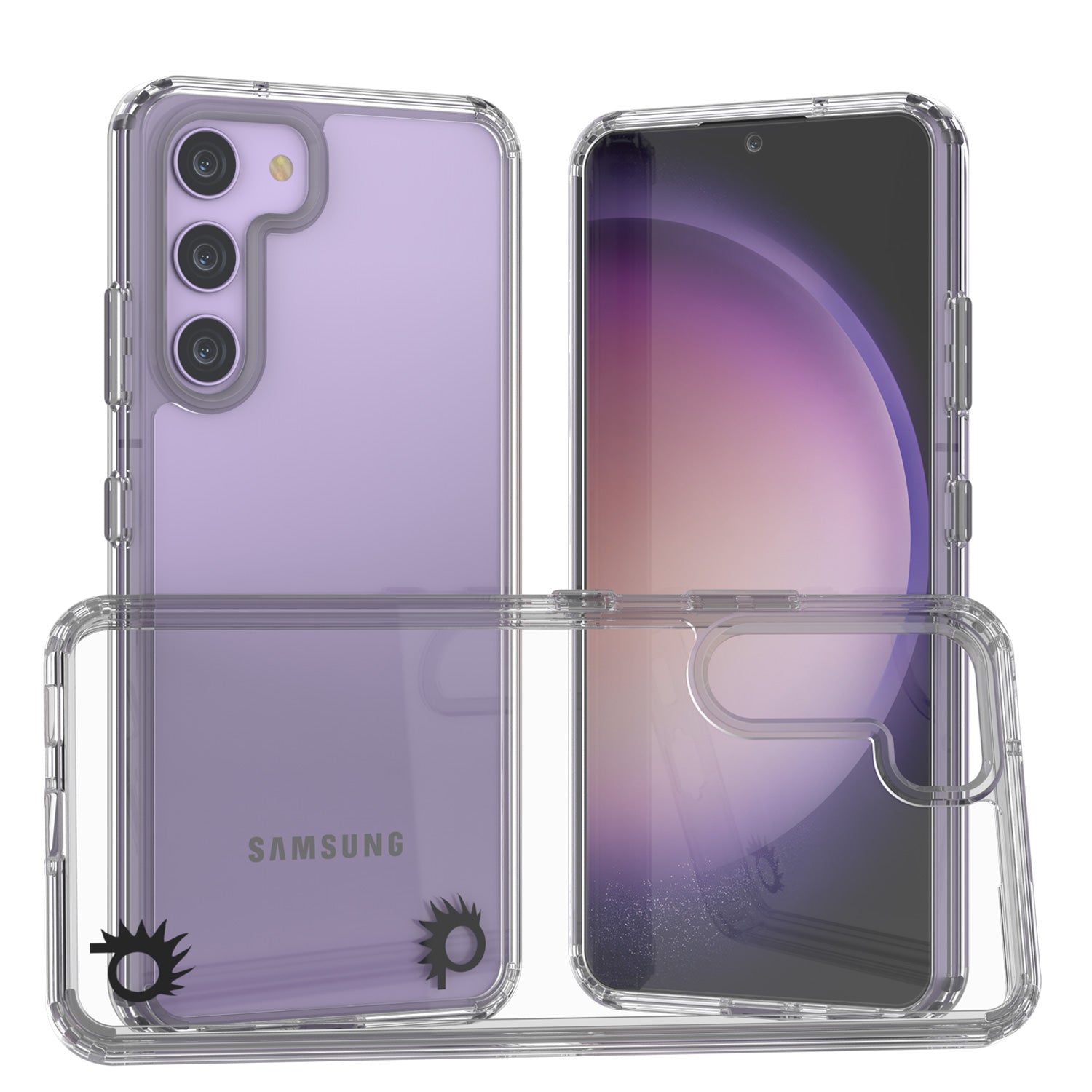 Punkcase for Galaxy S23+ Plus Case [Lucid 2.0 Series] [Slim Fit] [Clear Back]  W/PunkShield Screen Protector