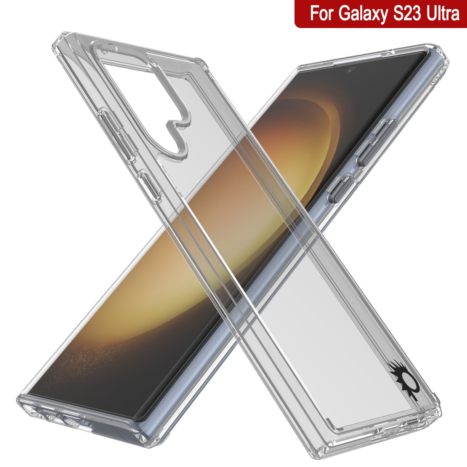 Punkcase for Galaxy S23 Ultra Case [Lucid 2.0 Series] [Slim Fit] [Clear Back]  W/PunkShield Screen Protector