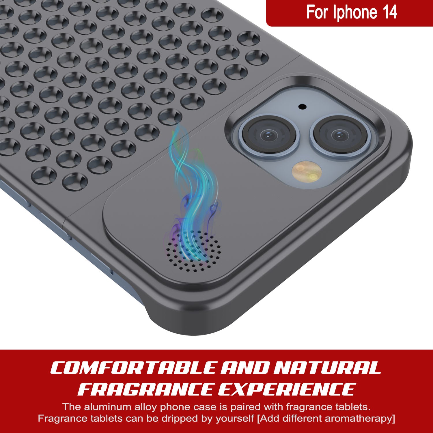 PunkCase for iPhone 14 Aluminum Alloy Case [Fortifier Extreme Series] Ultra Durable Cover [Grey]