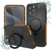 iPhone 15 Pro Max Waterproof Case [Kickstud 2.0 Seriess] Protective IP68 Cover W/Screen Protector & Kickstand [Orange]
