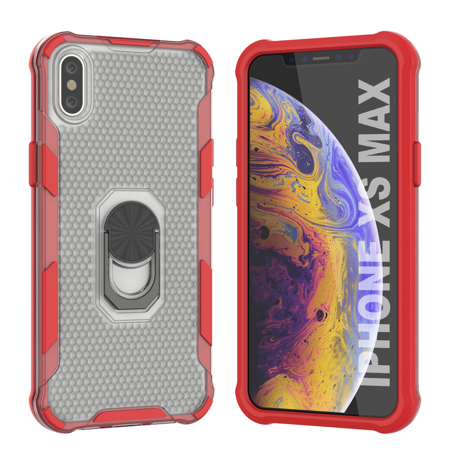 Amazon.com: Phone Case for iPhone Xs X 10 10s with Tempered Glass Screen  Protector Clear Cover and Stand Ring Holder Slim Cell Accessories iPhoneX  iPhoneXs iPhone10 i PhoneX SX 10x 10xs X's