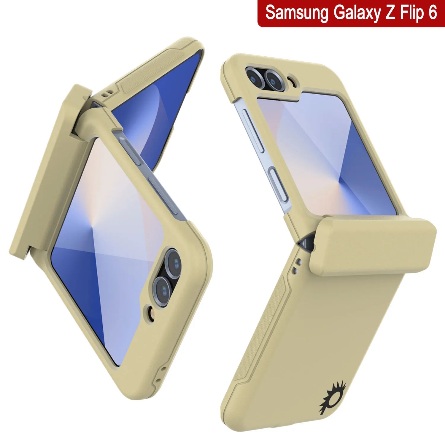 Galaxy Z Flip6 Card Holder Case [Crystal CardSlot Series] [Slim Fit] [Yellow]