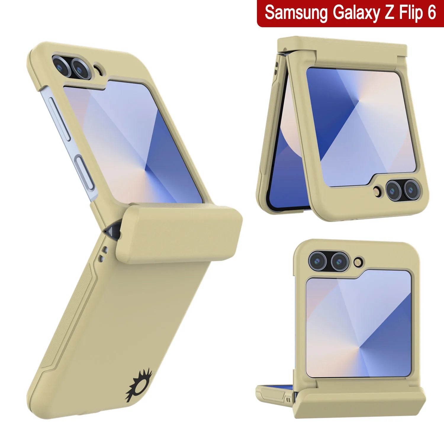 Galaxy Z Flip6 Card Holder Case [Crystal CardSlot Series] [Slim Fit] [Yellow]