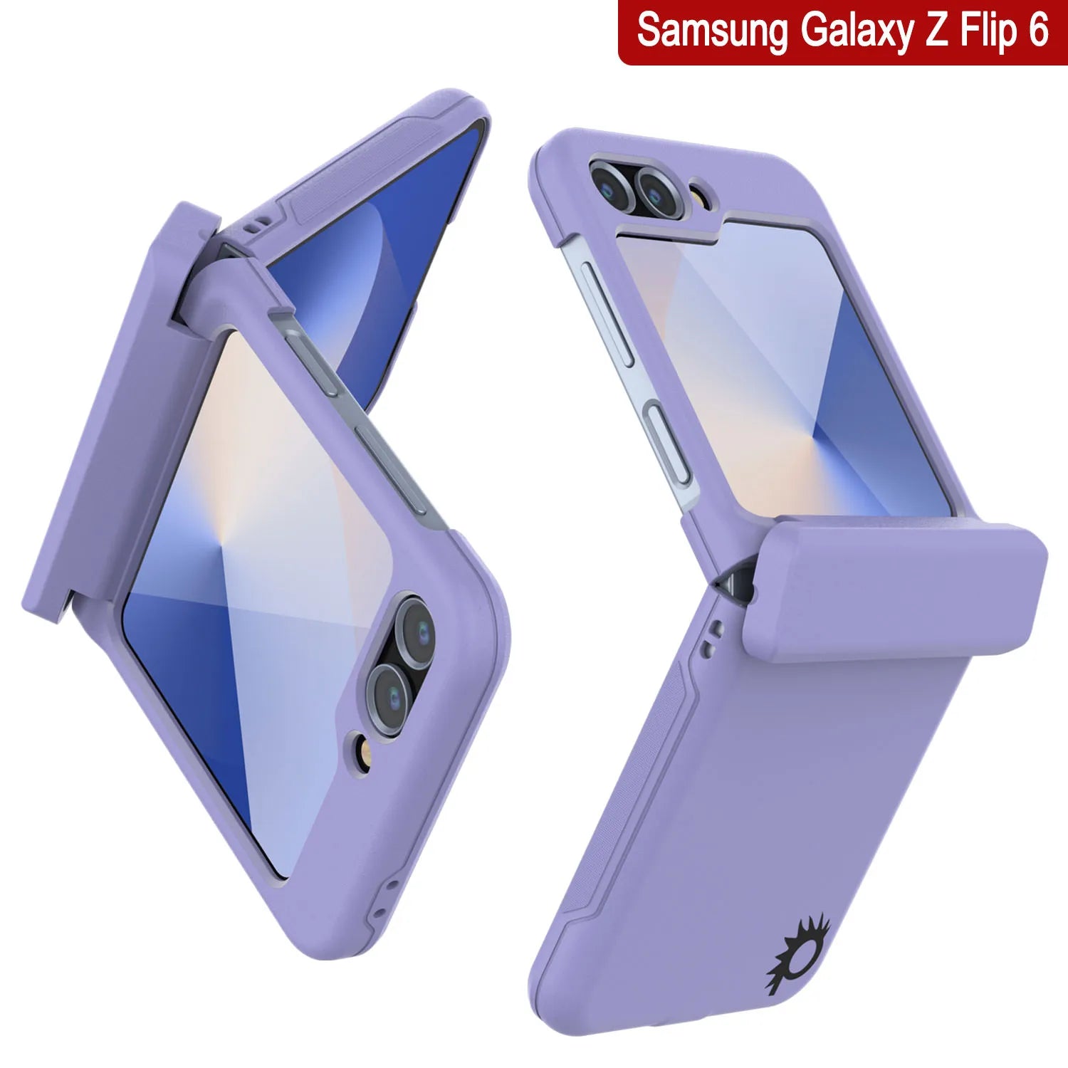 Galaxy Z Flip6 Card Holder Case [Crystal CardSlot Series] [Slim Fit] [Lavender]