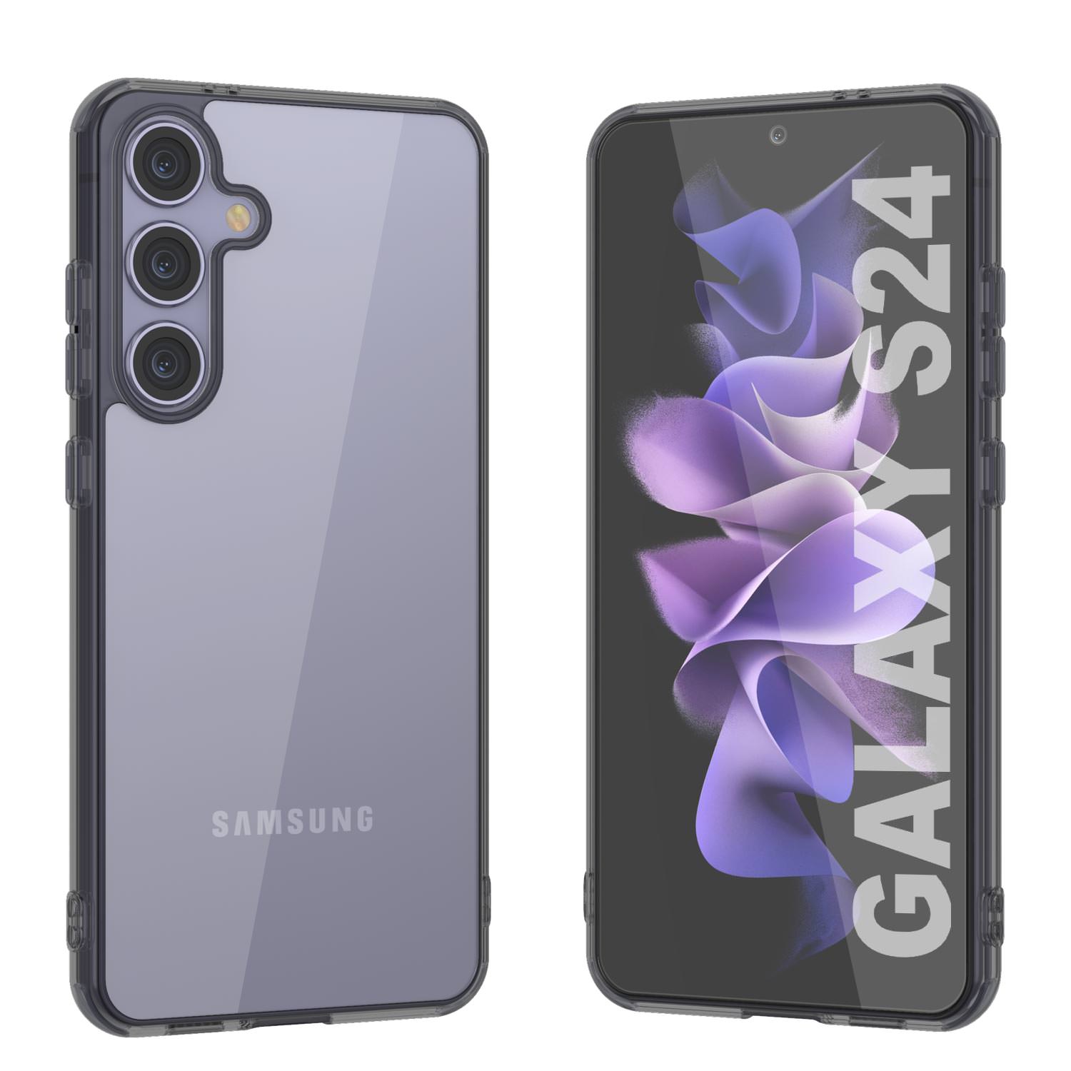 Galaxy S24 Magnetic Wireless Charging Case [Clear Acrylic Series] [Non-Slip] For Galaxy S24 [Gold]