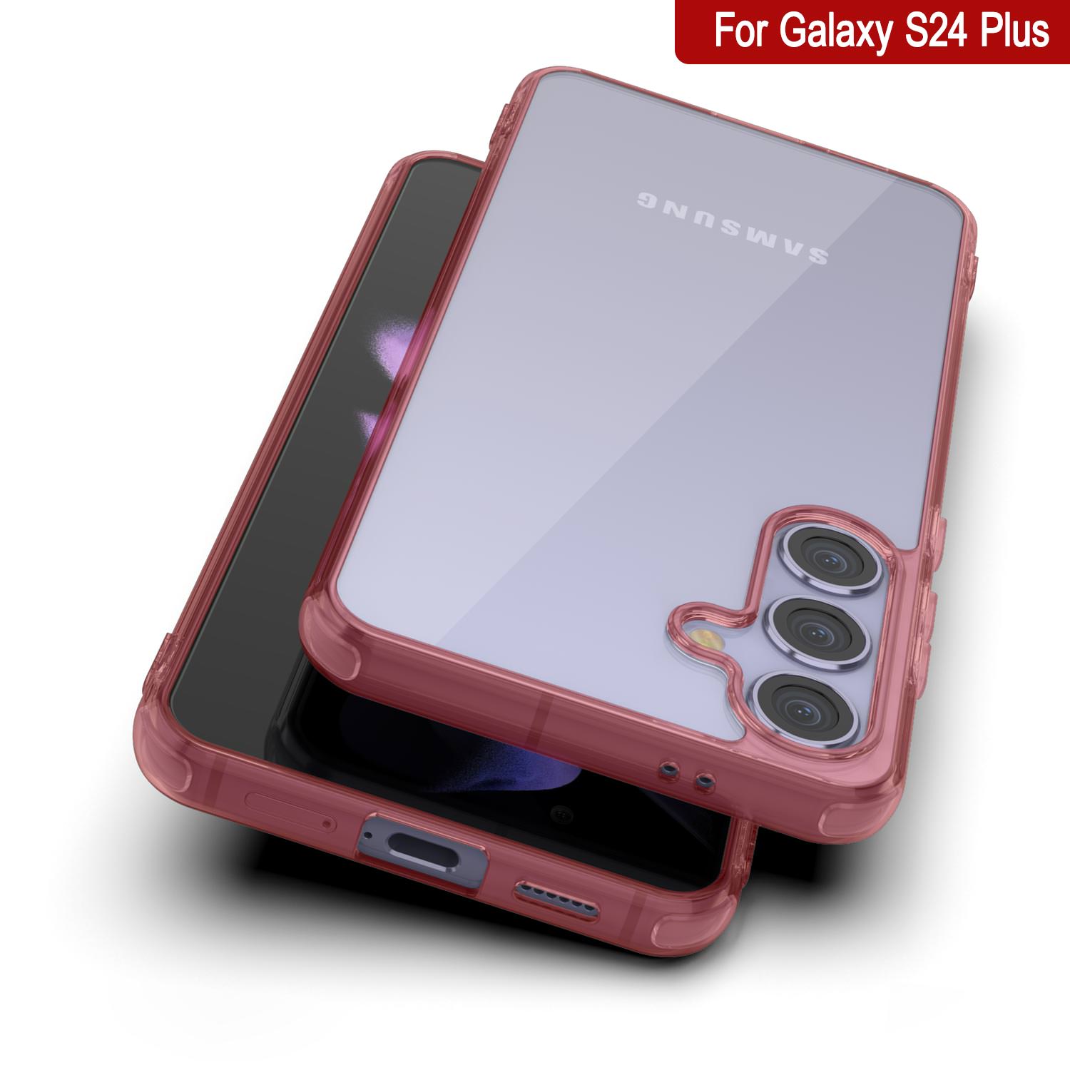 Galaxy S24 Plus Case [Clear Acrylic Series] [Non-Slip] For Galaxy S24 Plus [Red]
