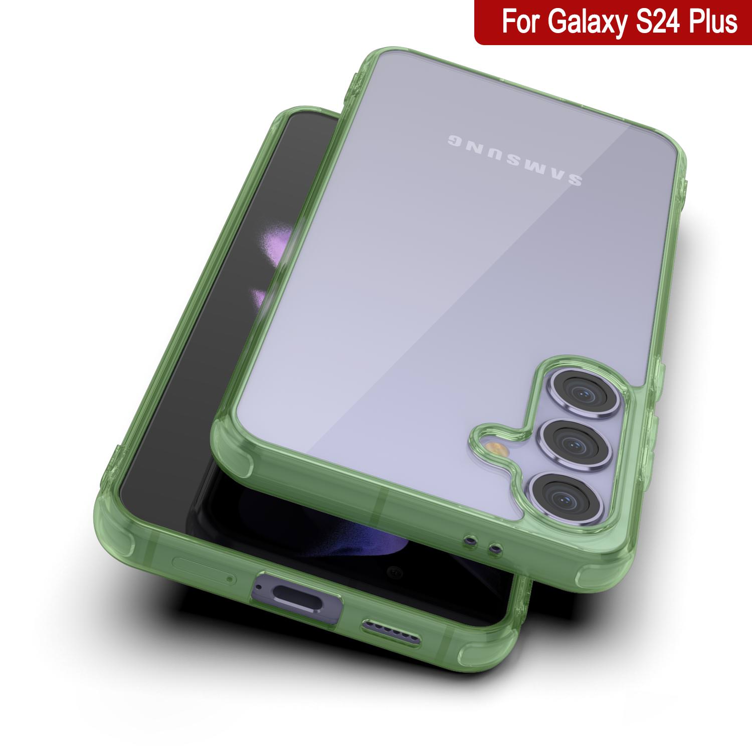 Galaxy S24 Plus Case [Clear Acrylic Series] [Non-Slip] For Galaxy S24 Plus [Green]