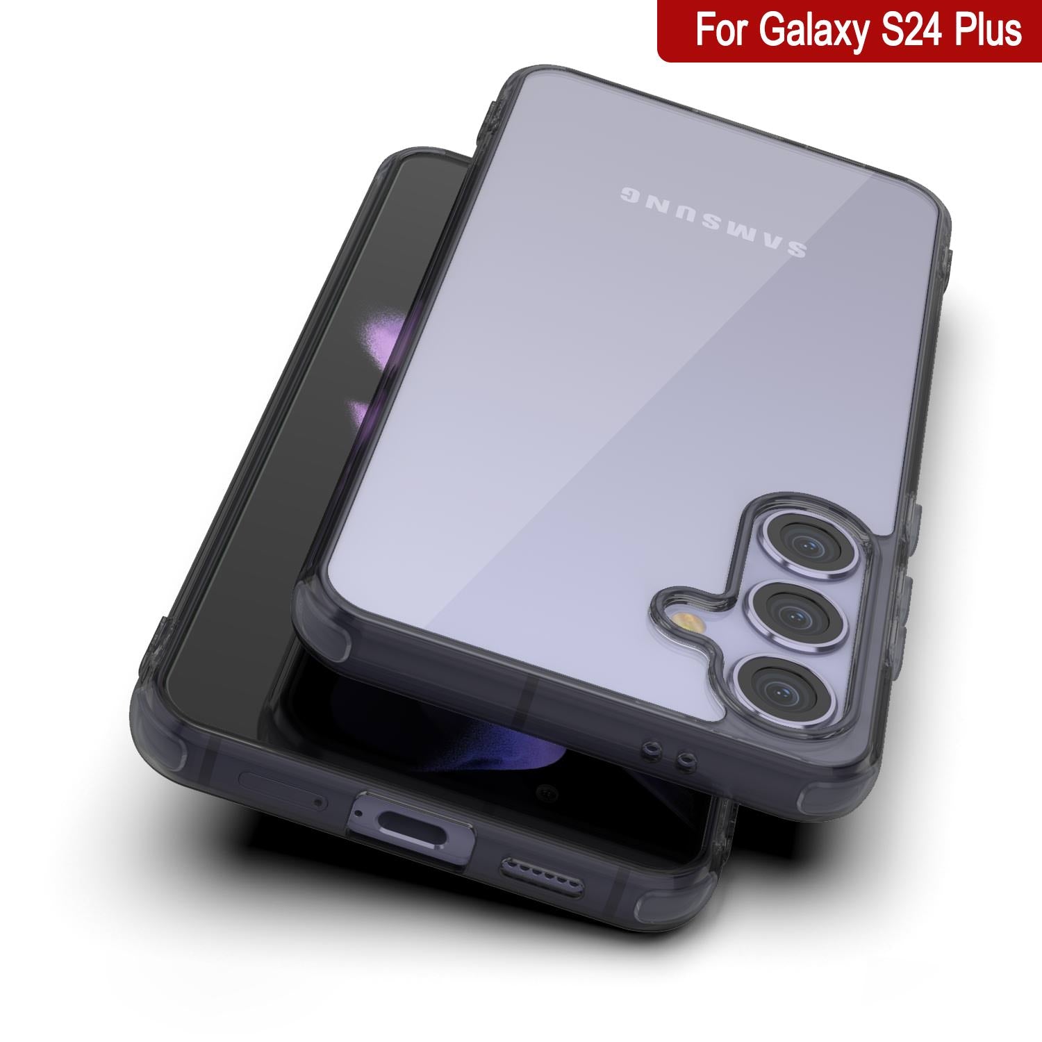 Galaxy S24 Plus Case [Clear Acrylic Series] [Non-Slip] For Galaxy S24 Plus [Black]