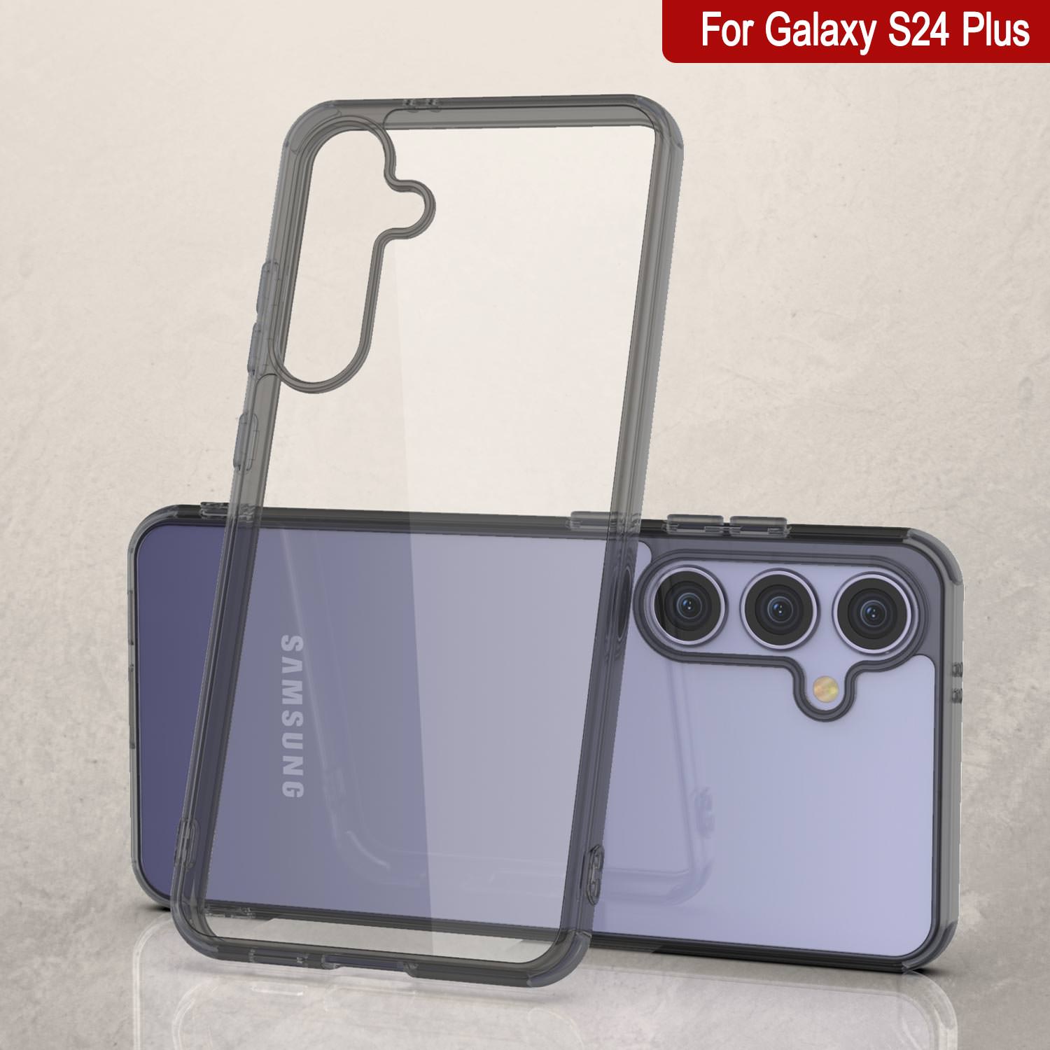 Galaxy S24 Plus Magnetic Wireless Charging Case [Clear Acrylic Series] [Non-Slip] For Galaxy S24 Plus [Gold]