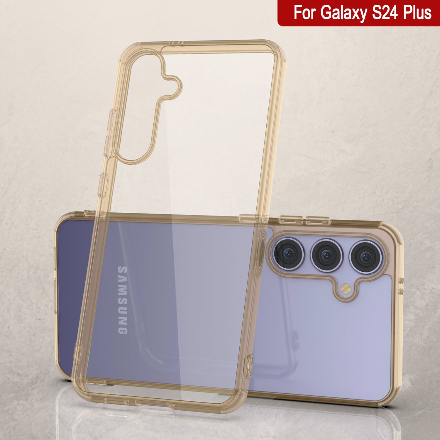 Galaxy S24 Plus Case [Clear Acrylic Series] [Non-Slip] For Galaxy S24 Plus [Orange]