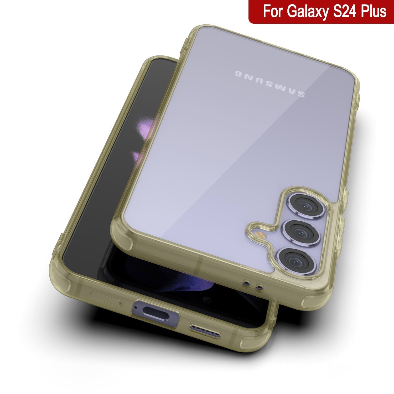 Galaxy S24 Plus Magnetic Wireless Charging Case [Clear Acrylic Series] [Non-Slip] For Galaxy S24 Plus [Rose]