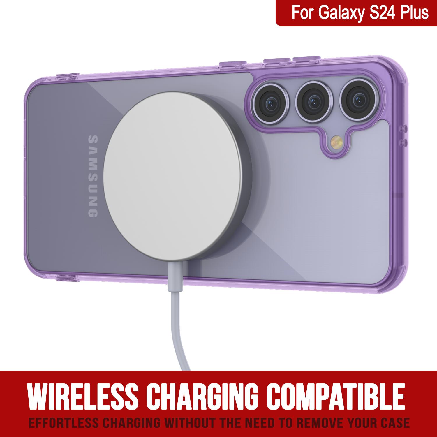 Galaxy S24 Plus Case [Clear Acrylic Series] [Non-Slip] For Galaxy S24 Plus [Purple]