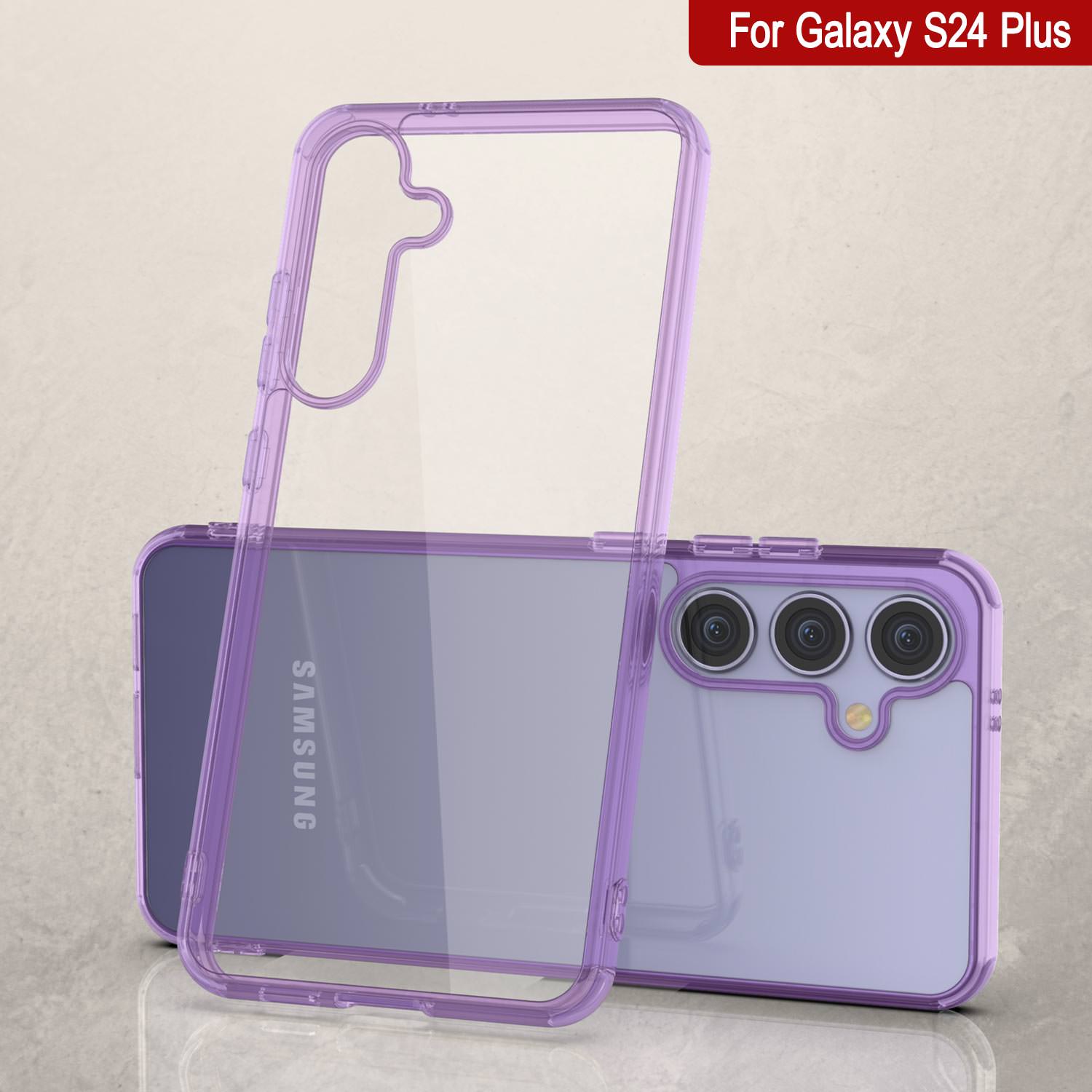 Galaxy S24 Plus Case [Clear Acrylic Series] [Non-Slip] For Galaxy S24 Plus [Purple]